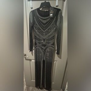 NEW Sparkly Semi formal / formal dress with slit size L